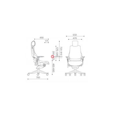 CentrMebel | Кресло офисное Special4You WAU NAVYBLUE FABRIC (E0765) 14