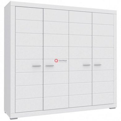 CentrMebel | Шкаф 4-х дверный SNOW SNWS84 Forte (белый) 4
