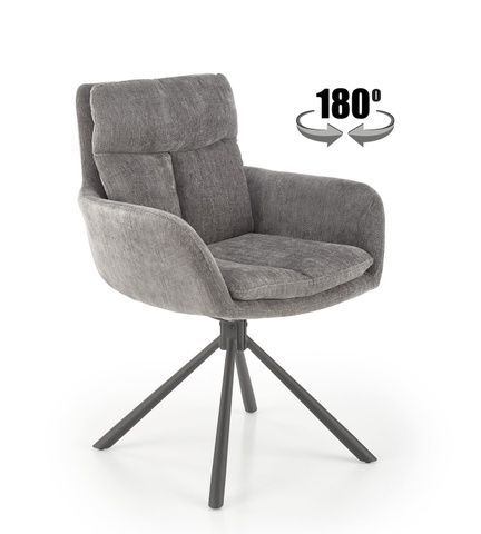 CentrMebel | Стілець обідній тканина K-495 (сірий) 1