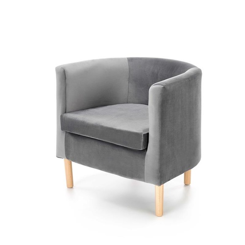 CentrMebel | Кресло для отдыха CLUBBY 2 (серый/натуральный) 1