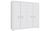 CentrMebel | Шкаф 4-х дверный SNOW SNWS84 Forte (белый) 1