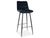 CentrMebel | Барный стул бархатный CHIC H-1 VELVET (черный) 1