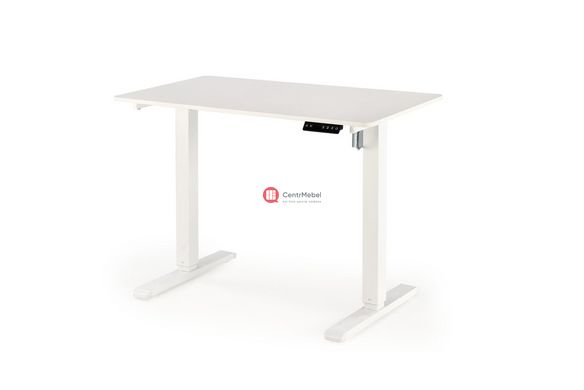 CentrMebel | Компьютерный стол из ЛДСП с регулировкой высоты B-53 (белый) 1