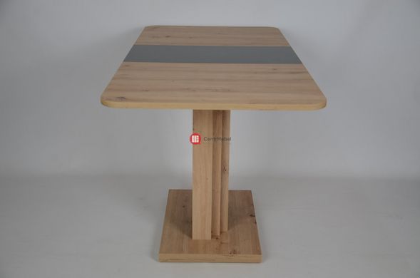 CentrMebel | Стол обеденный прямоугольный раскладной из ЛДСП SOLO 110(145)X69 (дуб артизан) 4