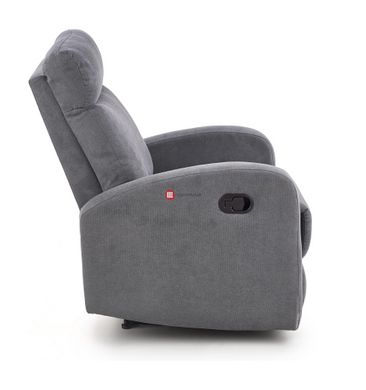CentrMebel | Кресло реклайнер OSLO 1S раскладное (серый) 9