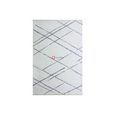 CentrMebel | Килим Ruben Double face Stripe двосторонній 160х230 (сірий; білий) 2