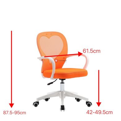 CentrMebel | Кресло поворотное детское STACEY (оранжевый) 2