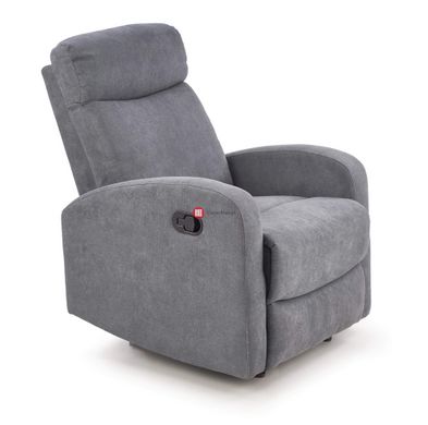 CentrMebel | Кресло реклайнер OSLO 1S раскладное (серый) 1