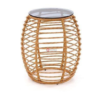CentrMebel | Стіл журнальний BARREL (чорний) 6