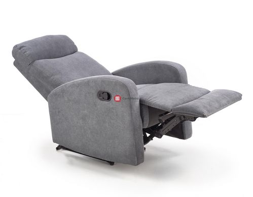 CentrMebel | Кресло реклайнер OSLO 1S раскладное (серый) 2