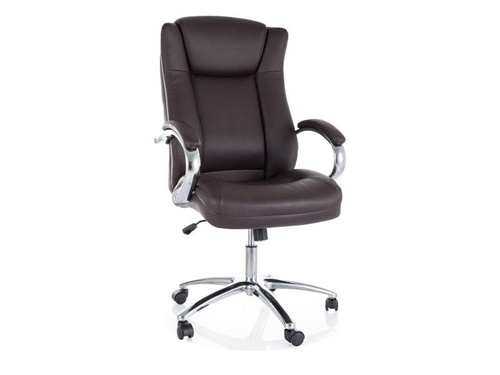 CentrMebel | Кресло офисное руководителя в экокоже Q-904 (корчневый) 1