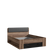 CentrMebel | Кровать с ящиком JAWA JWL1162 C587 дуб темный/черный глянец 160 x 200 см Forte C587 дуб темный/черный глянец 1