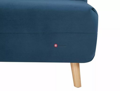 CentrMebel | Крісло для відпочинку розкладне велюрове Spike Velvet (блакитний) 7