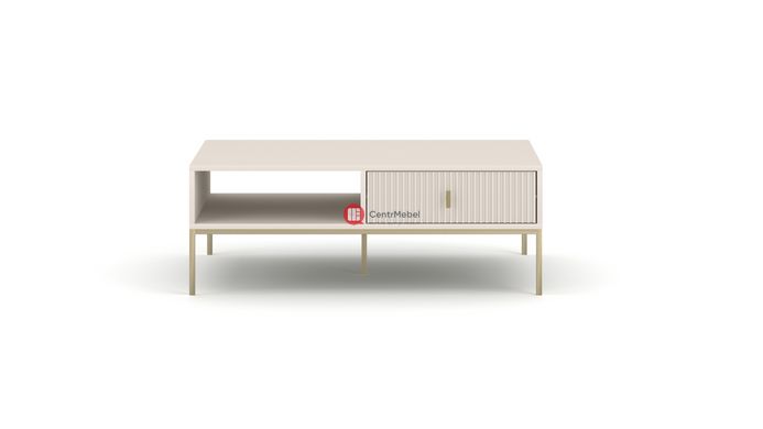 CentrMebel | Журнальный столик с ящиками в гостинную NOVA II Gold L-104 (кашемир) 4