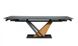 CentrMebel | Стол обеденный раскладной керамический GENESIS 160(220)х90 (черный мрамор) 11