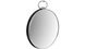 CentrMebel | Настенное зеркало Round 425 Silver/Black 51 cm 3