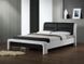 CentrMebel | Ліжко Cassandra біло-чорний 160 x 200 см 2