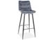 CentrMebel | Барний стілець велюровий CHIC H-1 VELVET (сірий) 3