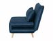 CentrMebel | Крісло для відпочинку розкладне велюрове Spike Velvet (блакитний) 9