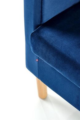 CentrMebel | Кресло для отдыха CLUBBY 2 (темно-синий/натуральный) 6