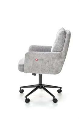 CentrMebel | Кресло офисное для персонала FLORES (светло-серый/черный) 2