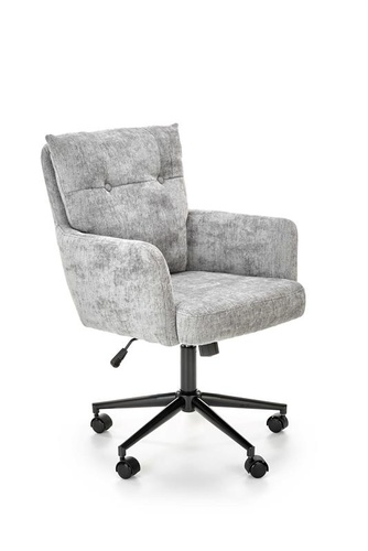 CentrMebel | Кресло офисное для персонала FLORES (светло-серый/черный) 1