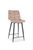 CentrMebel | Барный стул бархатный CHIC H-2 VELVET (бежевый) 1