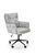 CentrMebel | Кресло офисное для персонала FLORES (светло-серый/черный) 1
