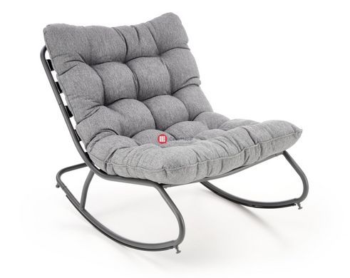 CentrMebel | Кресло-качалка GATTO (серый) 2