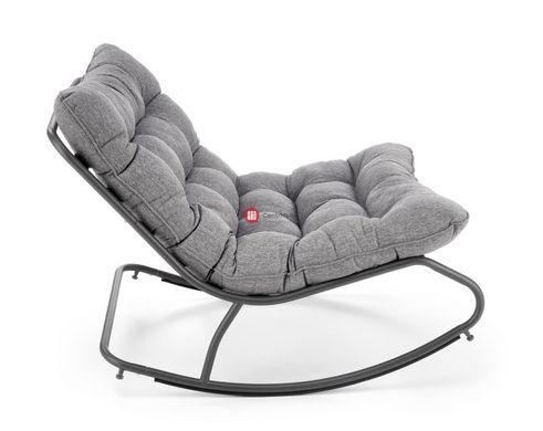 CentrMebel | Кресло-качалка GATTO (серый) 3