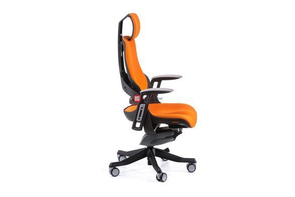 CentrMebel | Крісло офісне керівника Wau mandarin fabric Teсhnostyle Помаранчевий 5