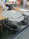 CentrMebel | Комплект журнальних столів круглих керамічних PORTAFINO B Сірий мармур 6