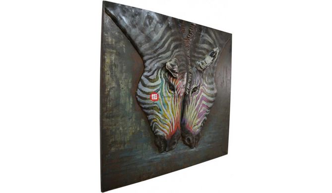 CentrMebel | Фреска металева Zebras (мульти) 3
