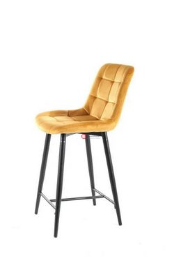 CentrMebel | Барний стілець велюровий CHIC H-2 VELVET (каррі) 3