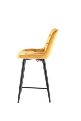 CentrMebel | Барний стілець велюровий CHIC H-2 VELVET (каррі) 4