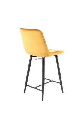 CentrMebel | Барний стілець велюровий CHIC H-2 VELVET (каррі) 7