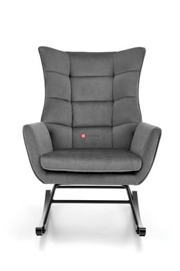 CentrMebel | Кресло-качалка BAZALTO (серый) 2
