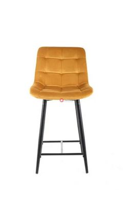 CentrMebel | Барний стілець велюровий CHIC H-2 VELVET (каррі) 2