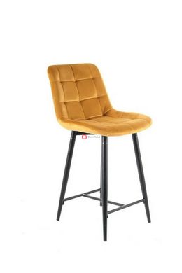 CentrMebel | Барный стул бархатный CHIC H-2 VELVET (карри) 9
