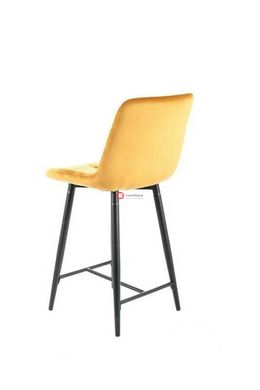 CentrMebel | Барний стілець велюровий CHIC H-2 VELVET (каррі) 5