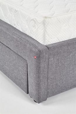 CentrMebel | Кровать с ящиками BETINA серый 160 x 200 см 2
