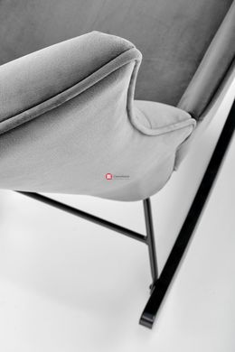 CentrMebel | Кресло-качалка BAZALTO (серый) 8