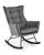 CentrMebel | Кресло-качалка BAZALTO (серый) 1