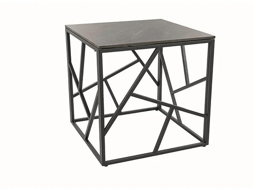 CentrMebel | Журнальний столик квадратний керамічний ESCADA B III Сірий мармур 1