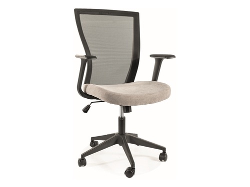 CentrMebel | Кресло офисное оборотное Q-328 Черный+Серый 1