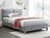 CentrMebel | Ліжко двоспальне SIERRA VELVET 160х200 (світло-сірий) 1