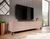 CentrMebel | Тумба РТВ NOVA з рифленим фасадом (бежево-рожевий мат/бежево-рожевий мат) 1