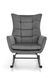 CentrMebel | Кресло-качалка BAZALTO (серый) 11