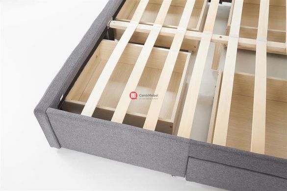 CentrMebel | Кровать с ящиками BETINA серый 160 x 200 см 6