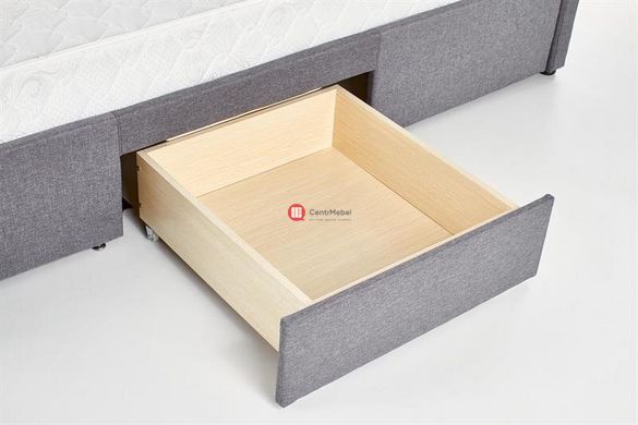 CentrMebel | Кровать с ящиками BETINA серый 160 x 200 см 5